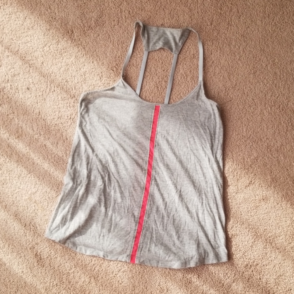 Alo Yoga Pink Stripe Top NWOT